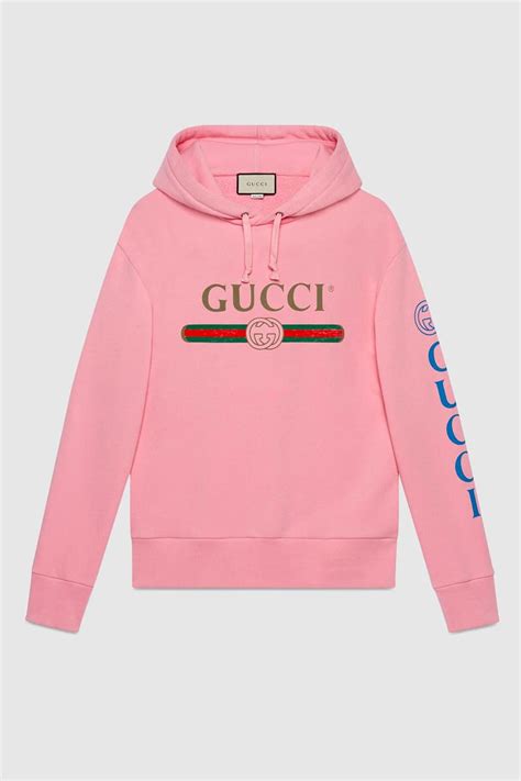 pink gucci hoodie|pink gucci sweatshirt.